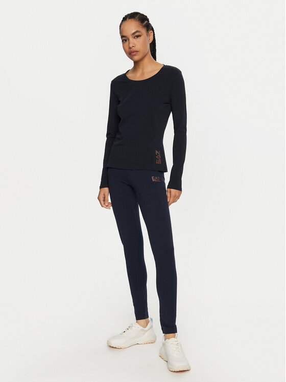 EA7 Emporio Armani EA7 Emporio Armani Bluza 6DTT06 TJQCZ 1562 Mornarsko modra Slim Fit