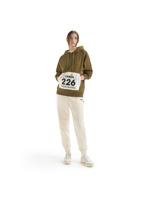 Diadora Diadora Bluza HOODIE G.D. 1984 (226) Brązowy Regular Fit