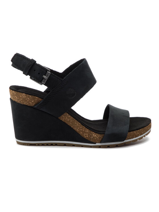 Timberland Timberland Sandale Capri Sunset Wedge TB0A1MSY0151 Negru