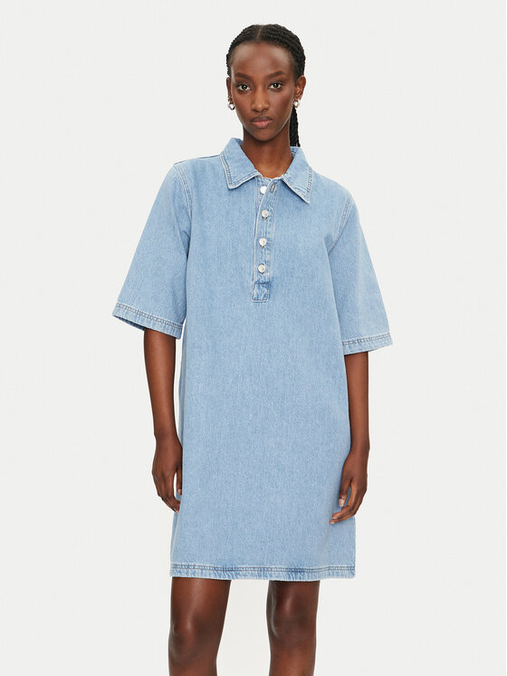 ONLY ONLY Rochie de blugi Gry 15335635 Albastru Regular Fit
