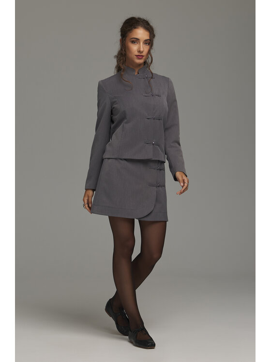 NIFE NIFE Marynarka Z102 Szary Regular Fit