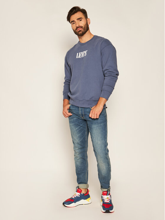 Emporio Armani Emporio Armani Teksad 3H1J06 1DLRZ 0942 Tumesinine Slim Fit