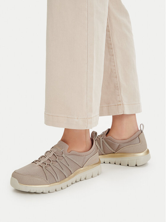 Skechers Skechers Sneakersy Graceful 100888/TPGD Beżowy