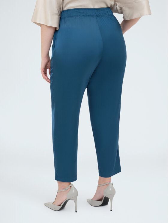 Fiorella Rubino Fiorella Rubino Pantaloni di tessuto P037L002387N024 Turchese Regular Fit