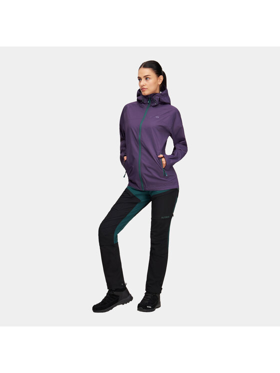 Alpinus Alpinus Kurtka przeciwdeszczowa Rocchetta Fioletowy Active Fit