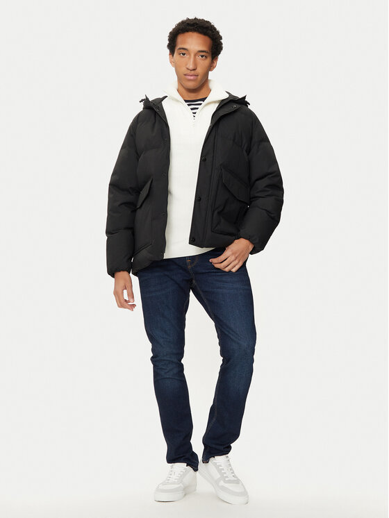 Tommy Hilfiger Tommy Hilfiger Kurtka puchowa MW0MW37484 Czarny Regular Fit