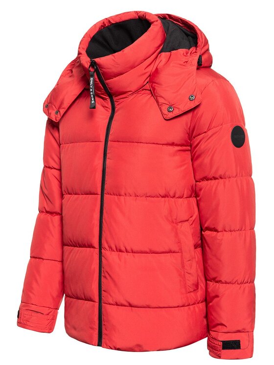 Only & Sons Only & Sons Kurtka zimowa ONSGRANT PUFFA JACKET Czerwony Regular Fit