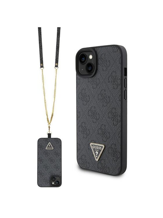 Etui na telefon Guess, Czarne, iPhone 15
