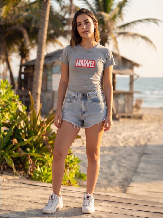 Marvel Marvel T-Shirt 96176 Szary Regular Fit