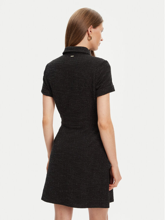 Guess Guess Sukienka dzianinowa W5YK18 KCXO2 Czarny Regular Fit