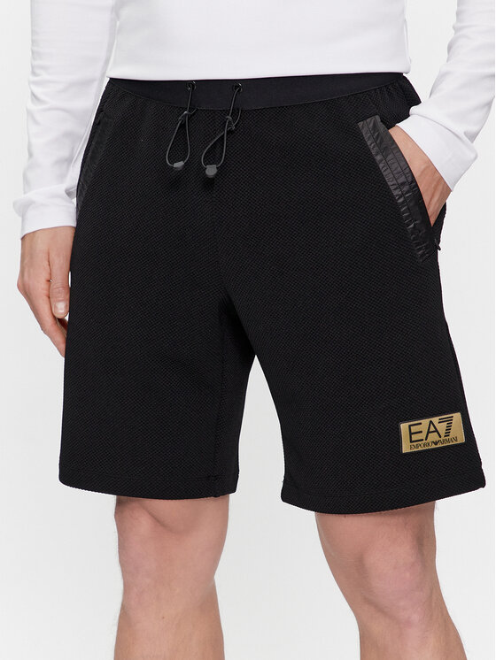 EA7 Emporio Armani EA7 Emporio Armani Sportovní kraťasy 3DPS57 PJG1Z 1200 Černá Regular Fit