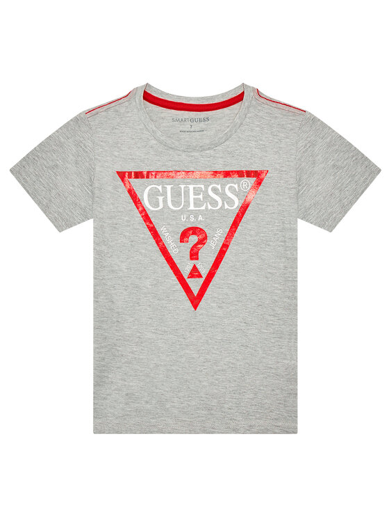 Guess Guess Majica N73I55 K8HM0 Siva Regular Fit