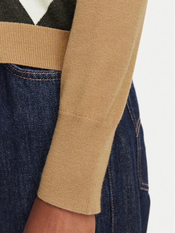 Marella Marella Sweter Carabo 2625366131 Brązowy jasny Regular Fit