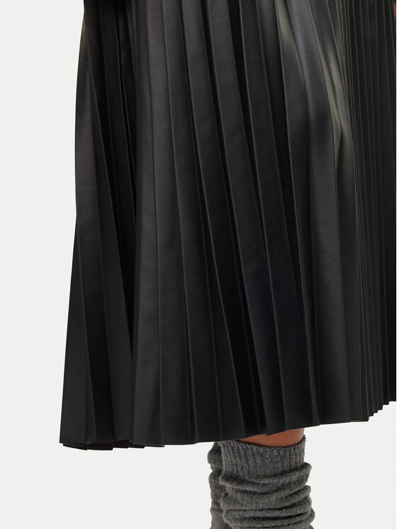 Vero Moda Vero Moda Spódnica z imitacji skóry Bella Holly 10319036 Czarny Regular Fit