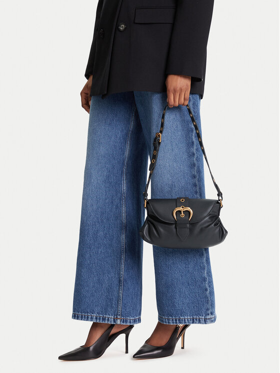 PINKO PINKO Kabelka Jolene Shoulder Mini PE 25 PLTT 102802 A270 Čierna