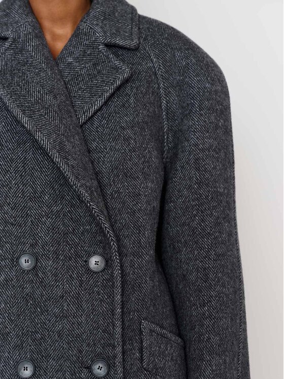 La Mania La Mania Cappotto di lana TREVOR 2 Grigio Classic Fit