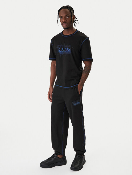 HUGO HUGO Долнище анцуг Notharos 50553508 Черен Regular Fit