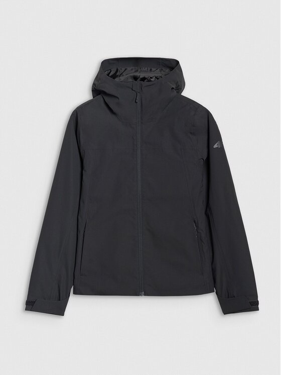 4F 4F Prechodná bunda 4FWSS25TTJAF702-20S Čierna Regular Fit