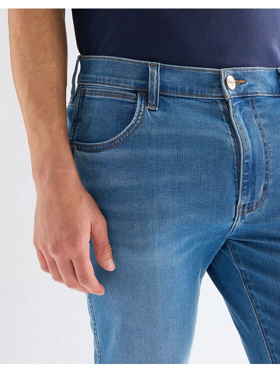 Wrangler Wrangler Jeansy LARSTON Niebieski Slim Fit