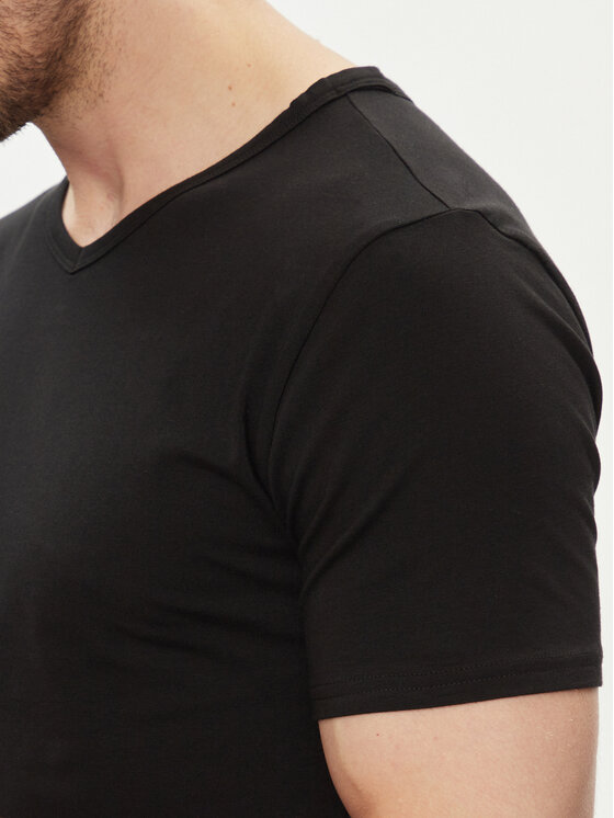 Tommy Hilfiger Tommy Hilfiger Komplekt kolmest t-särgist UM0UM03137 Must Regular Fit