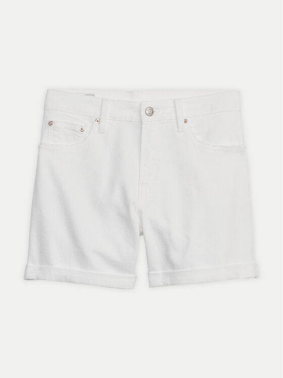 Gap Gap Džínové šortky 607134-00 Bílá Slim Fit