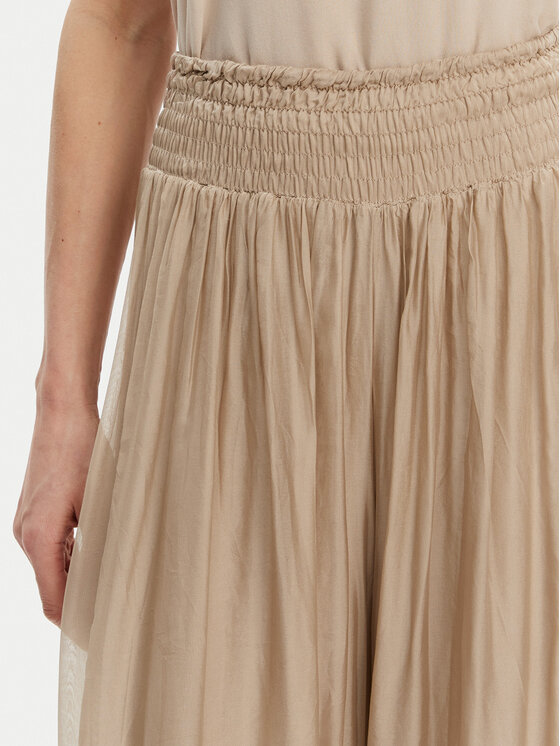 ViCOLO ViCOLO Palazzo kelnės TD0021 Smėlio Regular Fit