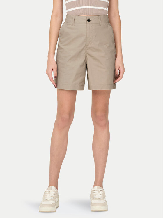 ONLY ONLY Bermudy Zora 15344538 Světle béžová Loose Fit