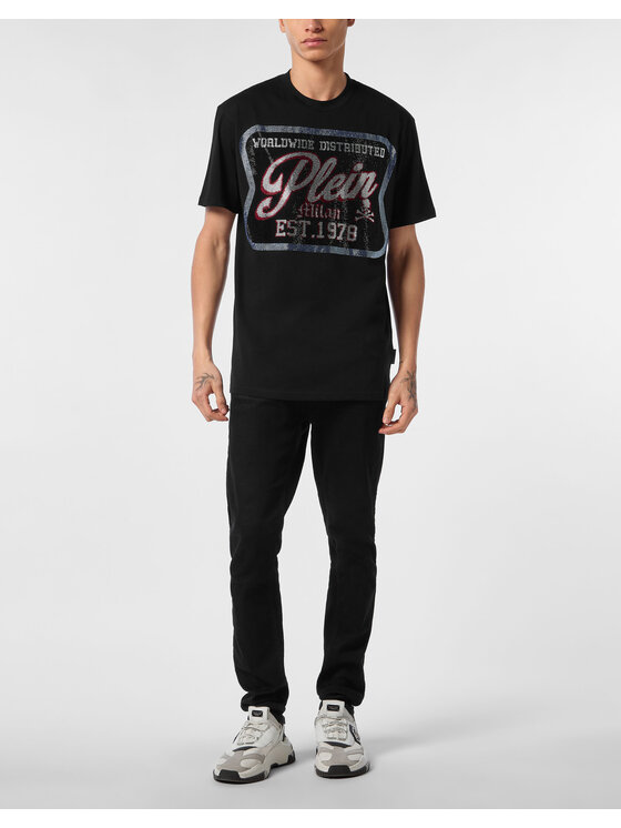 PHILIPP PLEIN PHILIPP PLEIN T-Shirt 25573 Černá Regular Fit