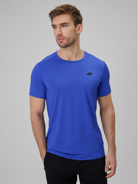 4F 4F Koszulka techniczna MULTI ACTIVE Niebieski Regular Fit