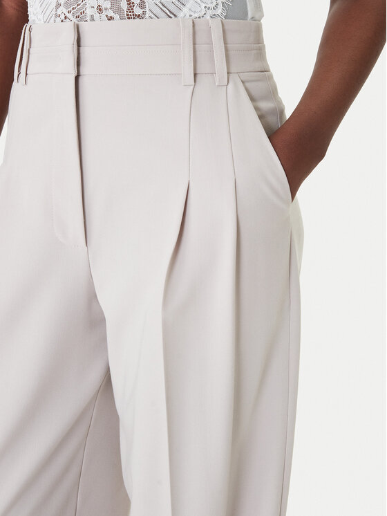 Patrizia Pepe Patrizia Pepe Medžiaginės kelnės 8P0794/A498-S748 Pilka Regular Fit