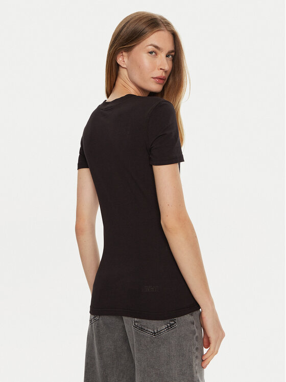 Versace Jeans Couture Versace Jeans Couture T-shirt 77HAHL01 Crna Regular Fit