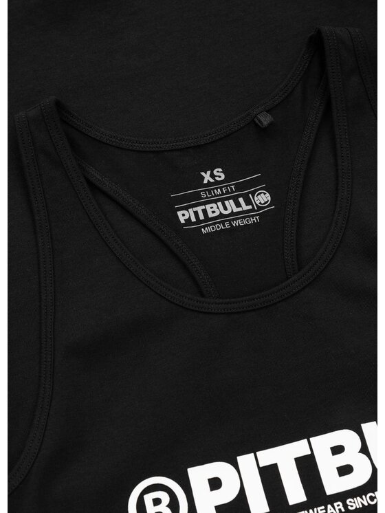 PITBULL PITBULL Tank top Tank Top damski Rib PITBULL R XL Czarny Regular Fit