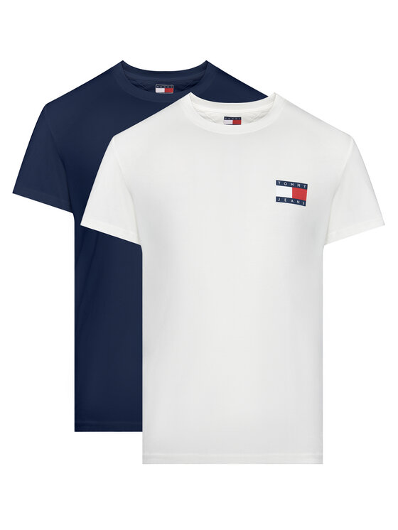 Tommy Jeans Tommy Jeans Souprava triček Ess Flag DM0DM22143 Barevná Slim Fit