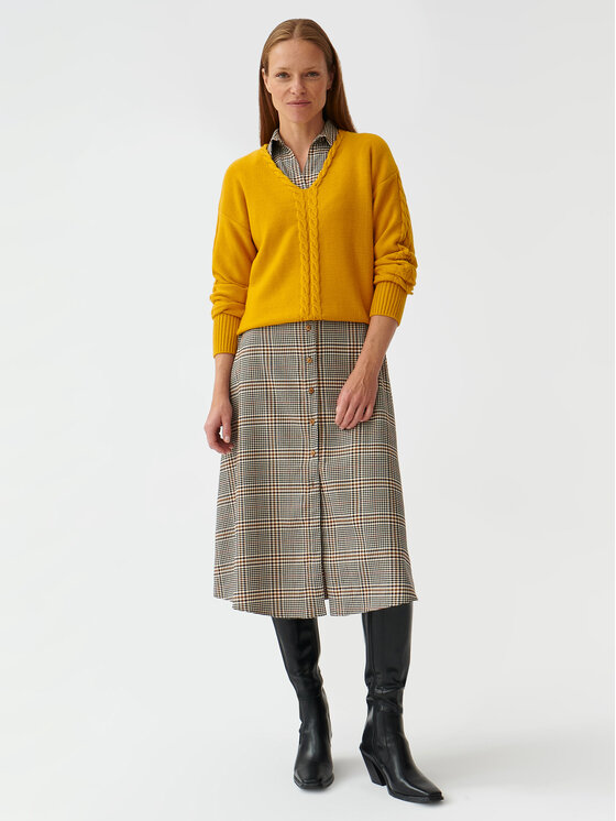Tatuum Tatuum Pulover Poli T2319.091 Rumena Oversize