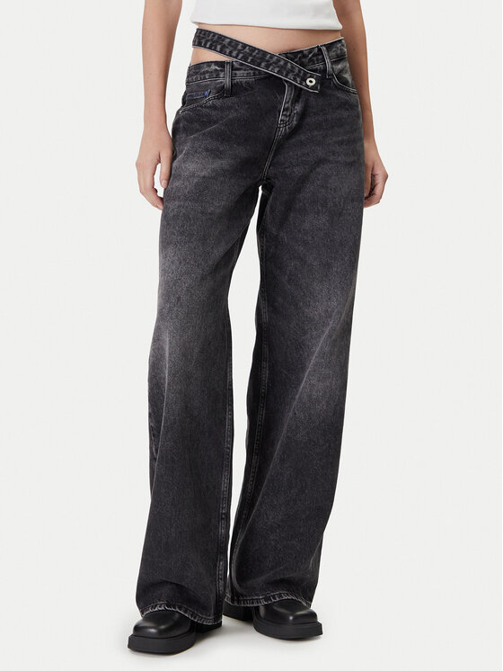 Karl Lagerfeld Jeans Karl Lagerfeld Jeans Jeansy A4W10047 Šedá Relaxed Fit