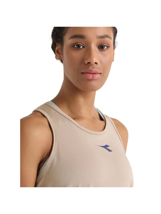 Diadora Diadora Koszulka techniczna L. TANK CORE Beżowy Basic Fit