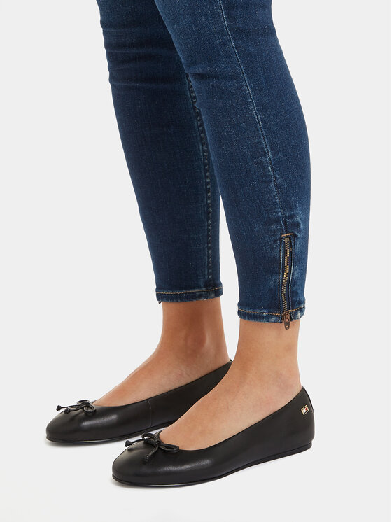 Tommy Hilfiger Tommy Hilfiger Baleriny Essential Chic Ballerina FW0FW08059 Czarny