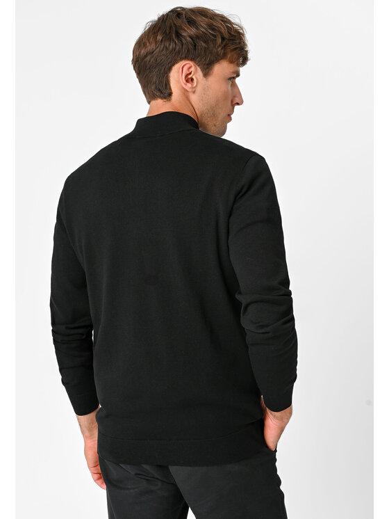 Volcano Volcano Sweter S-SAM Czarny Regular Fit