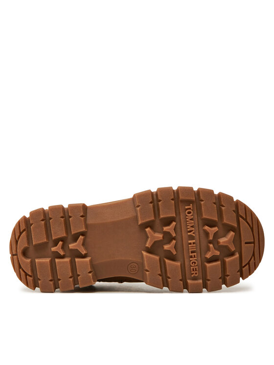 Tommy Hilfiger Tommy Hilfiger Μποτίνια Lace-Up Bootie T3X5-33707-1492 M Καφέ