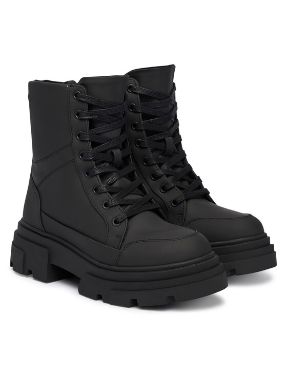 Tommy Hilfiger Tommy Hilfiger Šnurovacia obuv Tommytech Water Repellent Laceup FW0FW09161 Čierna