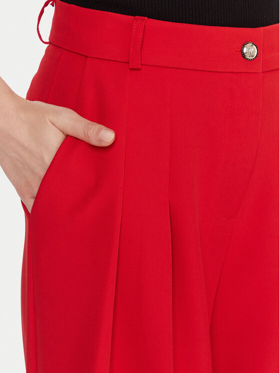 Maryley Maryley Pantaloni di tessuto 25IB579/43MA Rosso Regular Fit