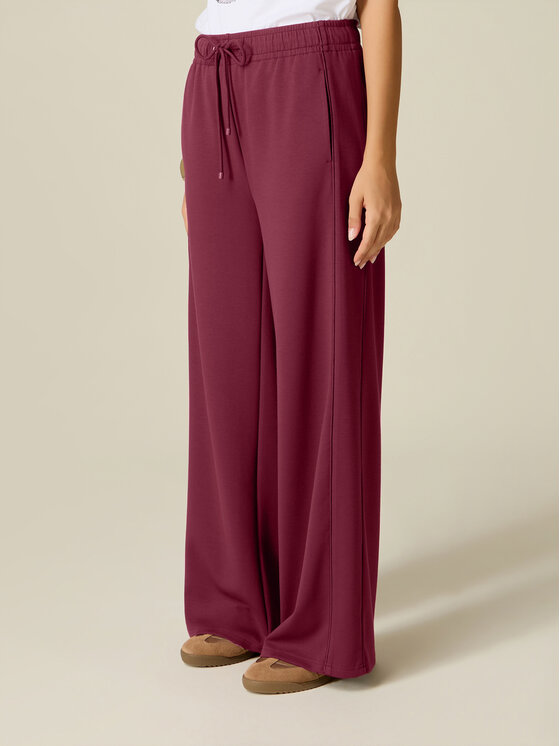 Oltre Oltre Spodnie materiałowe P842J002672N036 Bordowy Baggy Fit