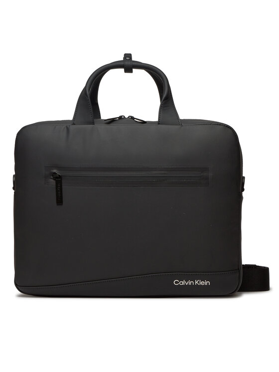 Geantă pentru laptop Calvin Klein Rubberized Conv Laptop Bag K50K511712 Negru