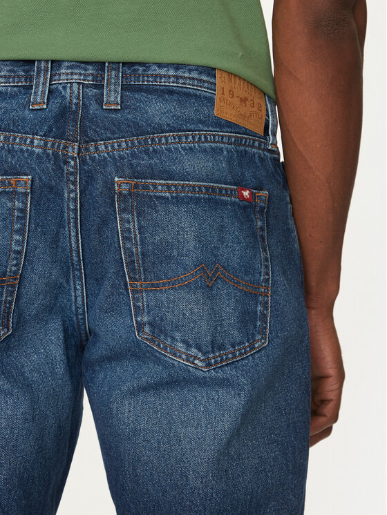 Mustang Mustang Džinsai Denver 1016340 Mėlyna Straight Fit