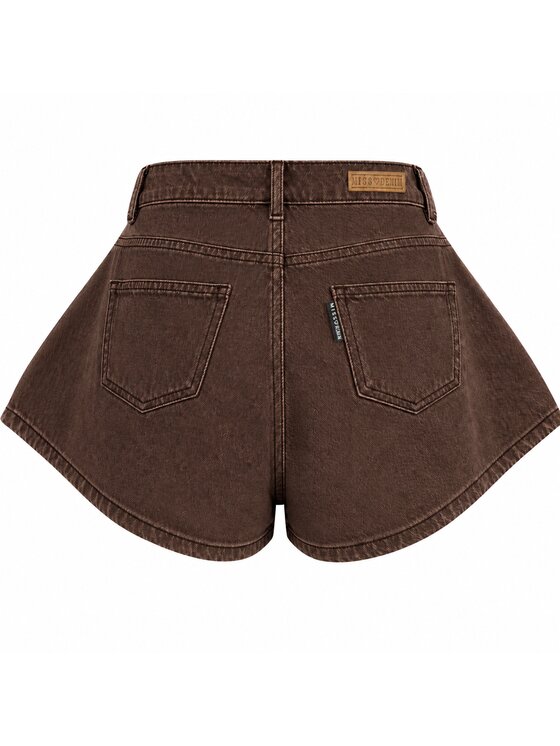 MissDenim MissDenim Szorty jeansowe Skorts Brązowy Regular Fit