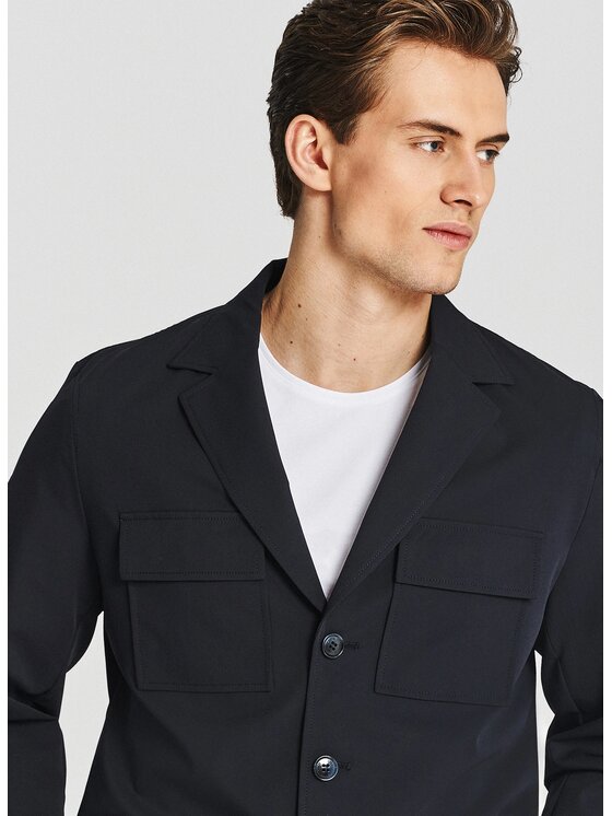 Pako Lorente Pako Lorente Marynarka P26SF-3X-008 Granatowy Slim Fit
