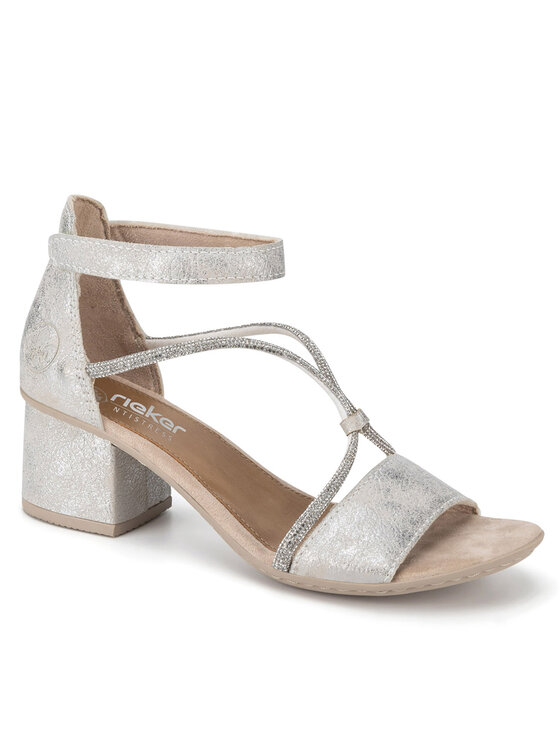 Rieker Rieker Sandalen 64654-40 Silberfarben