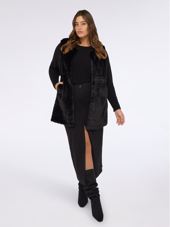 Fiorella Rubino Fiorella Rubino Cappotto S013E003704N033 Nero Regular Fit
