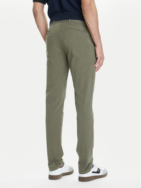 BOSS BOSS Chinosy 50548006 Zielony Slim Fit