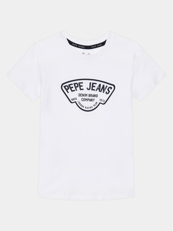 Pepe Jeans T-krekls Regen PB503848 Balts Regular Fit